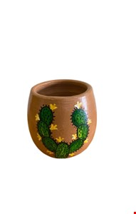 Vaso Barro Cacto 15cmA 14cmD 