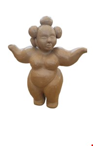 Gordinhas em barro Com coque - 30cmA
