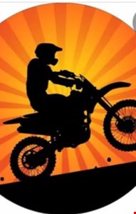 Painel Redondo Tecido Sublimado Moto -  1,50cmD