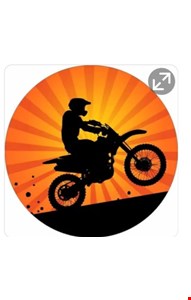 Painel Redondo Tecido Sublimado Moto -  1,50cmD
