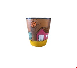Vaso Decorativo Casa com cacto verde- 17cmA