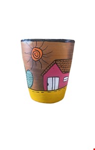 Vaso Decorativo Casa com cacto verde- 17cmA