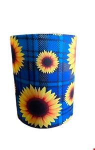 Capa de Cilindro São João Girassol Azul - 60cmA 45cmD