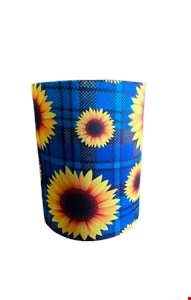 Capa de Cilindro São João Girassol Azul - 60cmA 45cmD