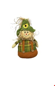 Temático São João - Espantalho com Macacão Laranja e Blusa Quadriculada Verde P Temático São João - Espantalho com Macacão Laranja e Blusa Quadriculada Verde P