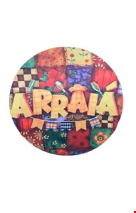 Painel Redondo Sublimado - São João Arraiá 1,50cmD