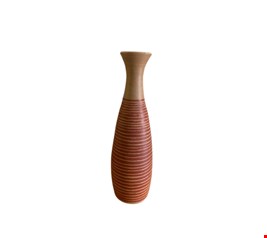 Vaso Listrado Vermelho 50cmA 