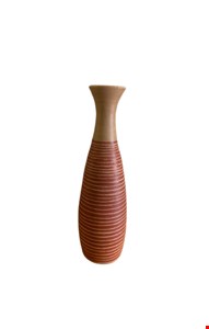 Vaso Listrado Vermelho 50cmA 