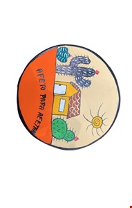 Prato Decorativo Cacto e Casa 24cmD