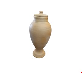 Vaso em barro Marrom balaustre G Vaso em barro Marrom balaustre G
