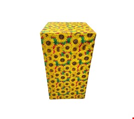 Cubo Retangular Girassol com Vermelho G 80cmAx43cmD