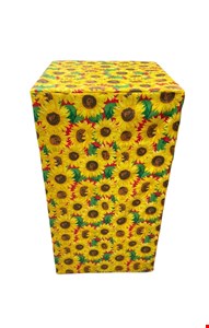 Cubo Retangular Girassol com Vermelho G 80cmAx43cmD