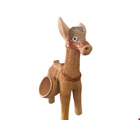 Burro de carga com barro e balaios - 63cmA Burro de carga com barro e balaios - 63cmA