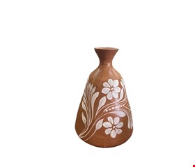 Vaso com boca pequena e Florido - 18cmA