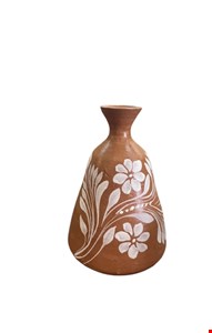 Vaso com boca pequena e Florido - 18cmA