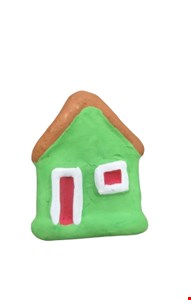 Placa decorativa de casa / Verde - 8 cmA Placa decorativa de casa / Verde - 8 cmA