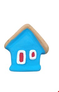 Placa decorativa de casa / Azul - 8 cmA Placa decorativa de casa / Azul - 8 cmA