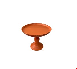 Suporte Balaustre Borda Ondulada Laranja-18cmA 22cmD - 