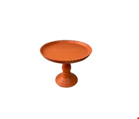 Suporte Balaustre Borda Ondulada Laranja-18cmA 22cmD - 
