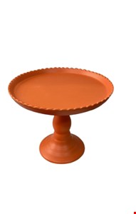 Suporte Balaustre Borda Ondulada Laranja-18cmA 22cmD - 