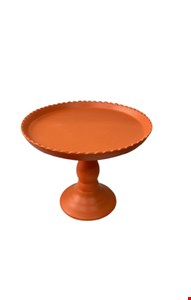 Suporte Balaustre Borda Ondulada Laranja-18cmA 22cmD - 