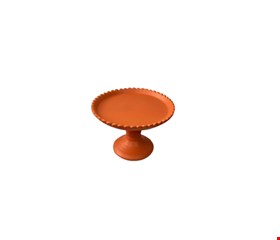 Suporte Balaustre Borda Ondulada Laranja-12cmA 18cmD - 