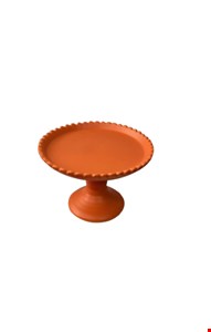 Suporte Balaustre Borda Ondulada Laranja-12cmA 18cmD - 