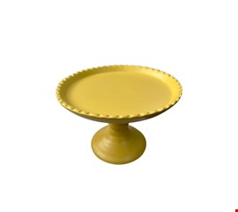 Suporte Balaustre Borda Ondulada Amarelo-12cmA 18cmD