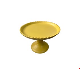 Suporte Balaustre Borda Ondulada Amarelo-12cmA 18cmD