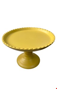 Suporte Balaustre Borda Ondulada Amarelo-12cmA 18cmD