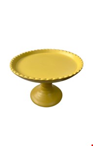 Suporte Balaustre Borda Ondulada Amarelo-12cmA 18cmD