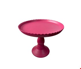 Suporte Balaustre Borda Ondulada Rosa Pink-18cmA 22cmD