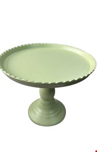 Suporte Balaustre Borda Ondulada Verde Claro-18cmA 22cmD