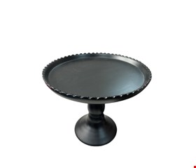 Suporte Balaustre Borda Ondulada Preto-18cmA 22cmD