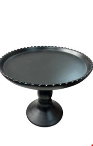 Suporte Balaustre Borda Ondulada Preto-18cmA 22cmD