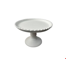 Suporte Balaustre Borda Ondulada Branco-12cmA 18cmD
