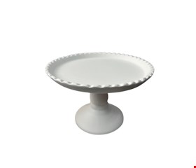 Suporte Balaustre Borda Ondulada Branco-12cmA 18cmD