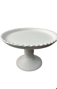 Suporte Balaustre Borda Ondulada Branco-12cmA 18cmD