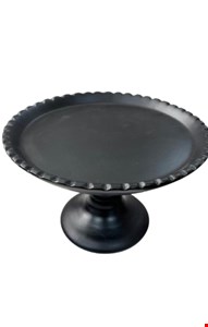 Suporte Balaustre Borda Ondulada Preto -12cmA 18cmD