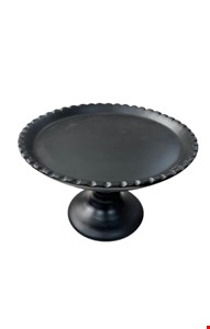 Suporte Balaustre Borda Ondulada Preto -12cmA 18cmD