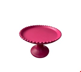 Suporte Balaustre Borda Ondulada Rosa Pink-12cmA 18cmD