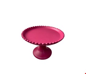 Suporte Balaustre Borda Ondulada Rosa Pink-12cmA 18cmD