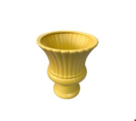 Vaso Canelado Amarelo Claro  20cmA 17cmD