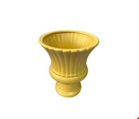 Vaso Canelado Amarelo Claro  20cmA 17cmD