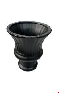 Vaso Canelado Preto 20cmA 17cmD 