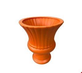 Vaso Canelado Laranja 20cmA 17cmD