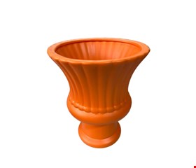 Vaso Canelado Laranja 20cmA 17cmD