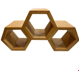 Temático Abelha - Suporte Colmeia Bamboo 16cmA 30cmL