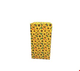 Cubo São João Girassóis com Fundo Vermelho - 80CmA 42cmL