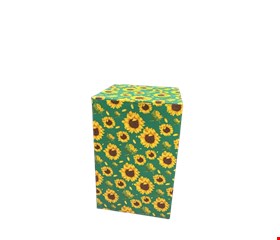 Cubo São João Girassóis com Fundo Verde  - 50cmA 33cmL